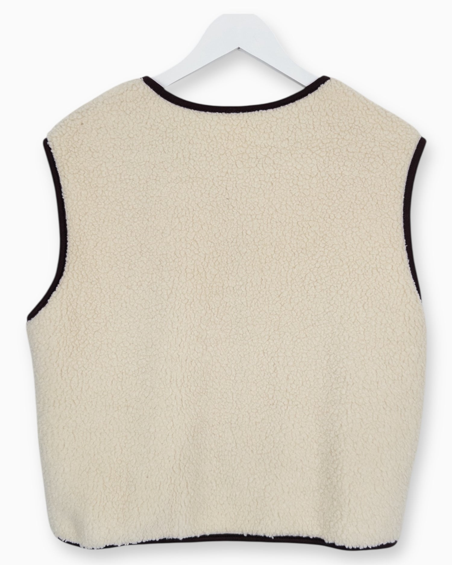 Teddy Weste Choice creme braun