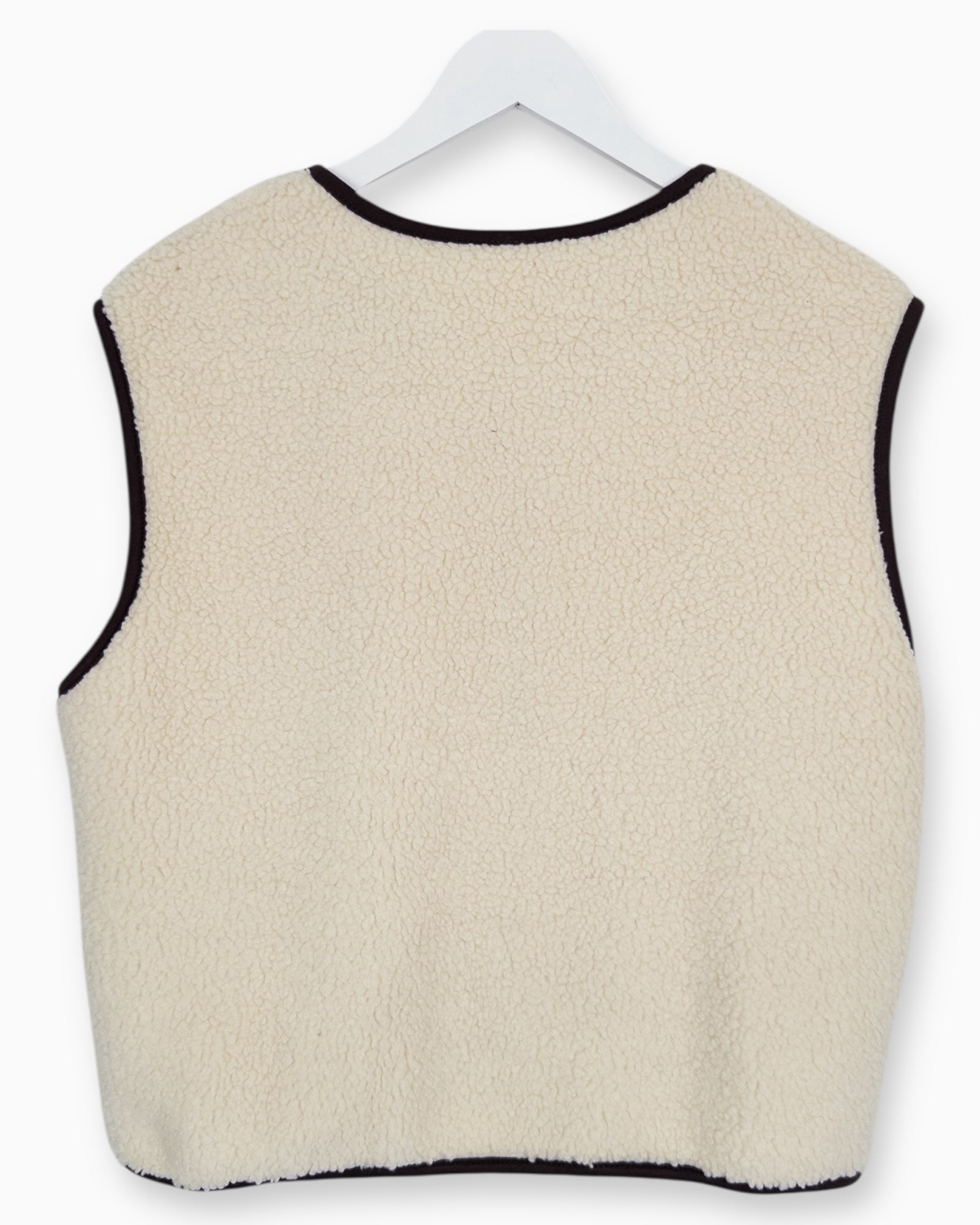 Teddy Weste Choice creme braun