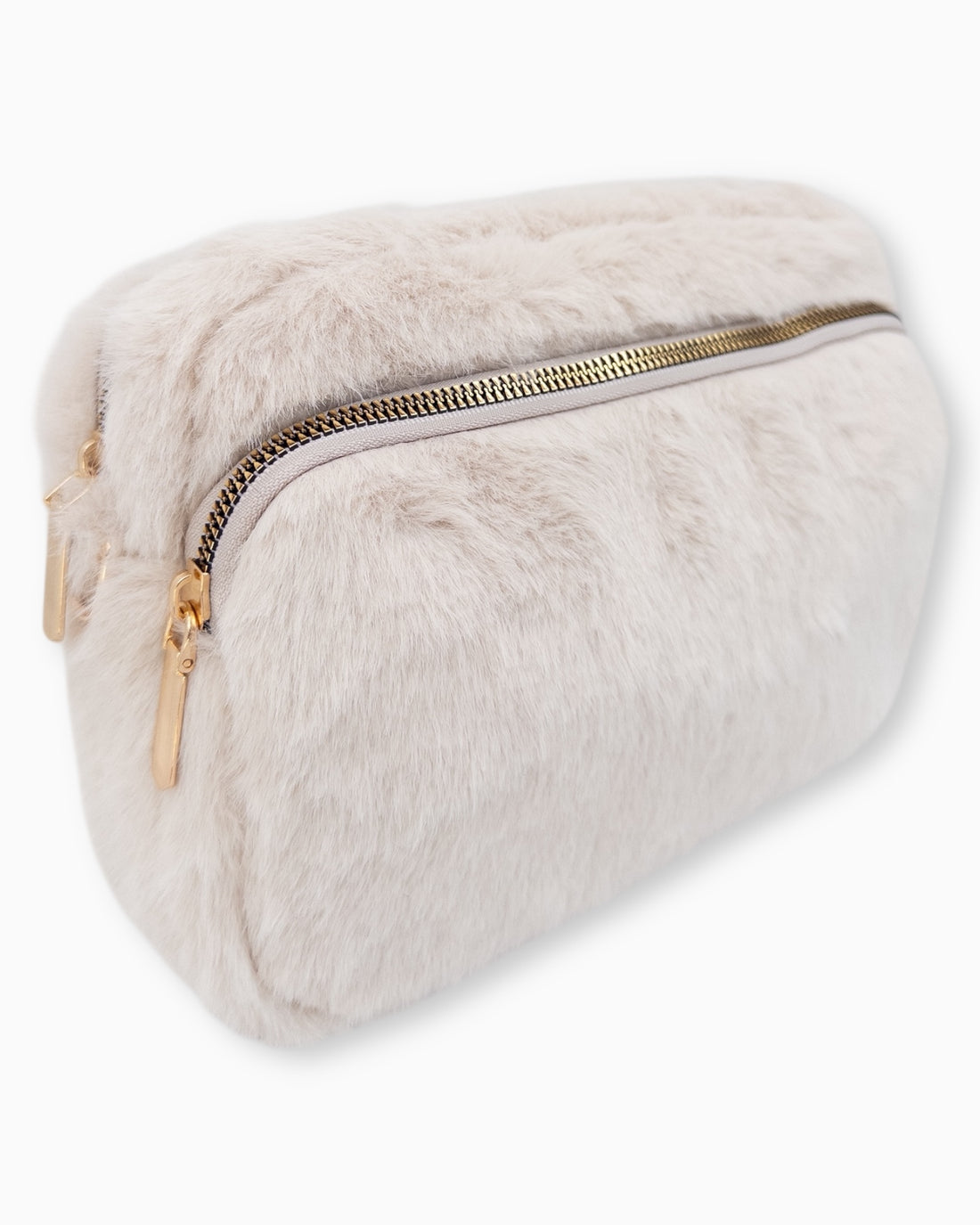 Flauschige Umhängetasche Sara creme