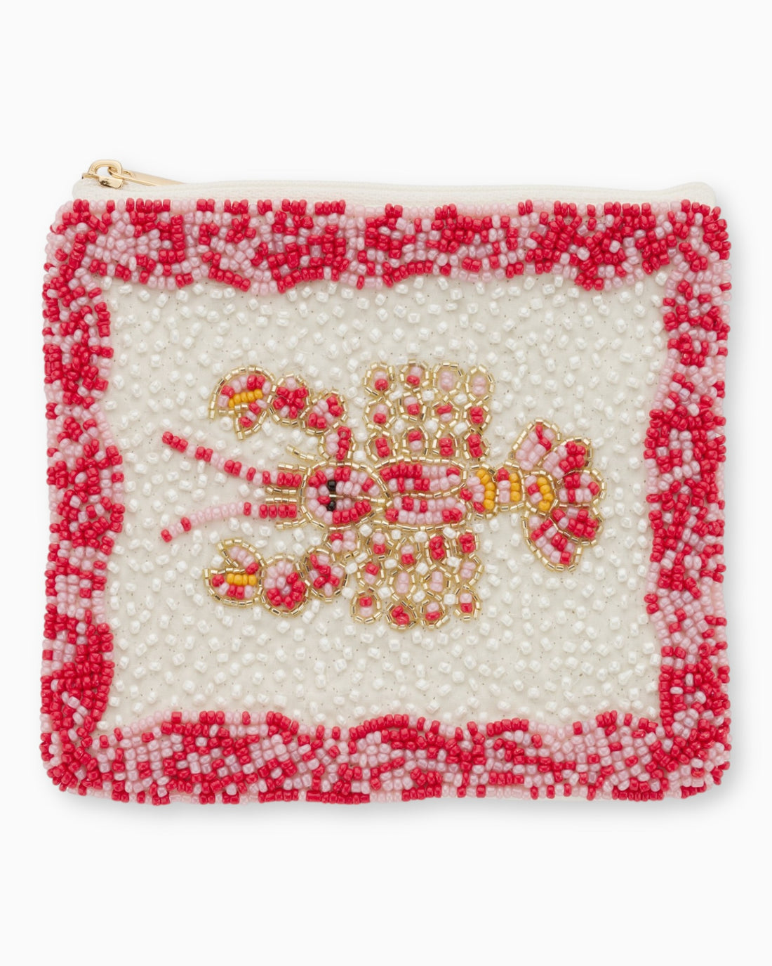 Handbesticktes Mini-Täschchen Hummer