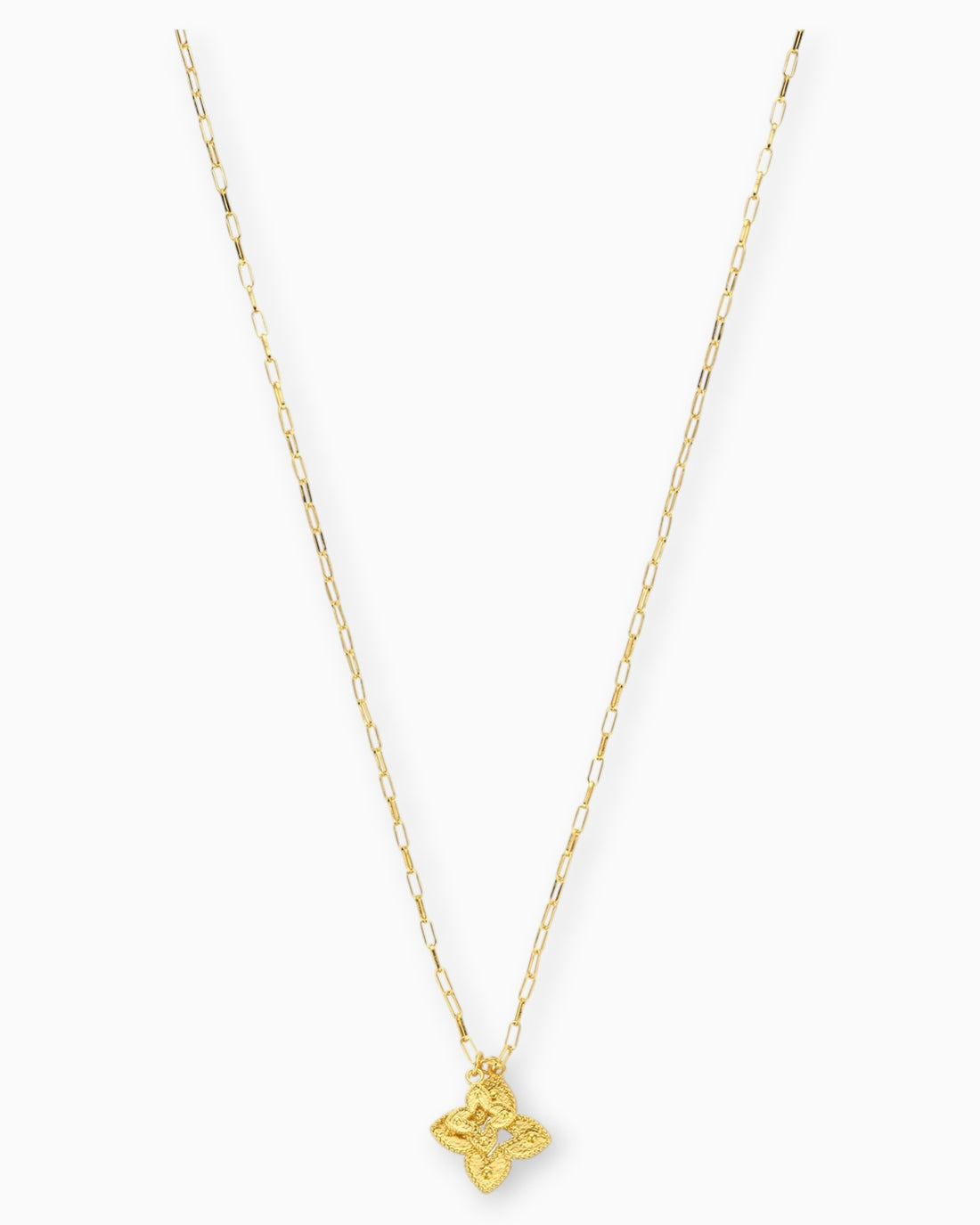 Kette Blume goldfarbig