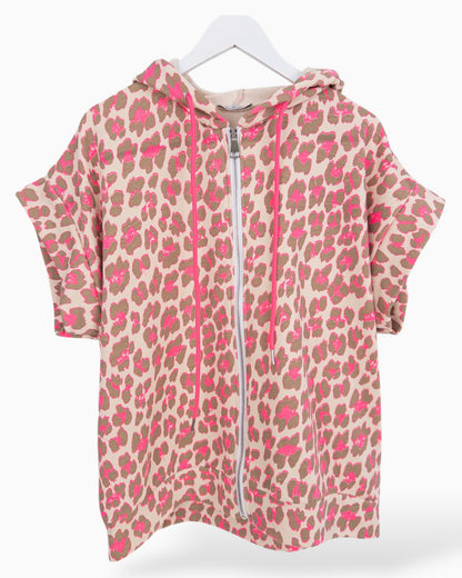 Leo Sweatjacke beige pink