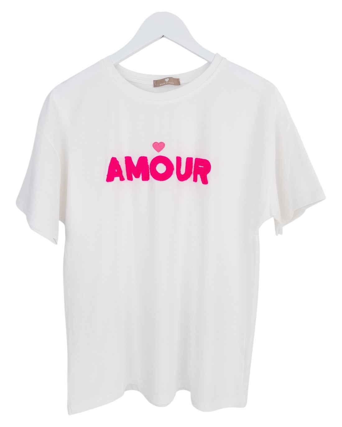 Shirt Amour weiß pink