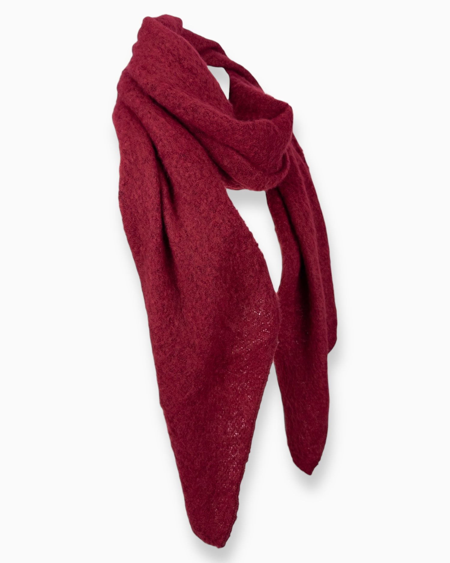 Schal weinrot