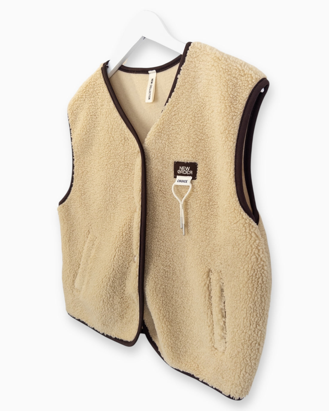 Teddy Weste Choice beige braun