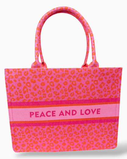 Leo Handtasche Peace &amp; Love pink