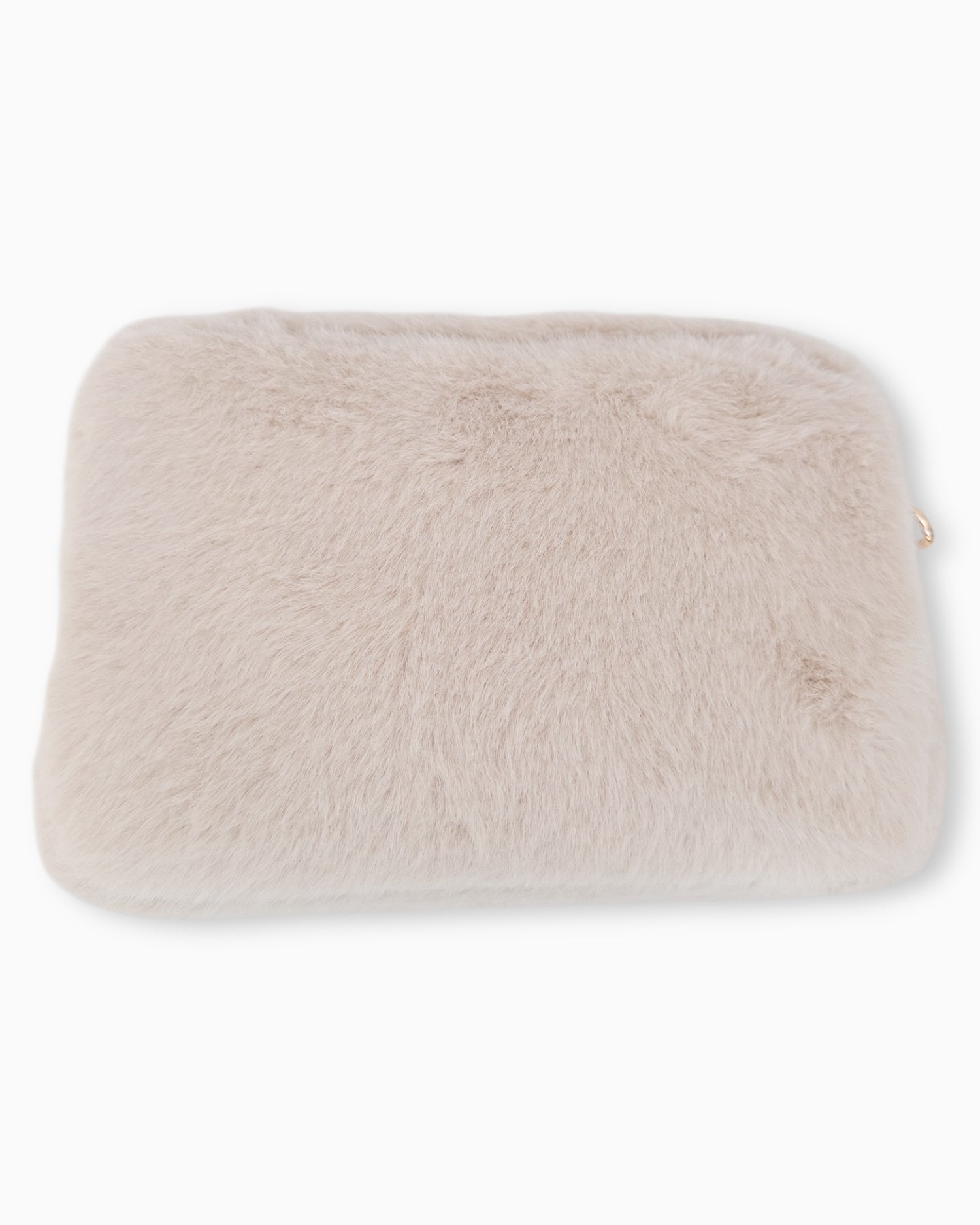 Flauschige Umhängetasche Sara creme