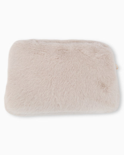 Flauschige Umhängetasche Sara creme
