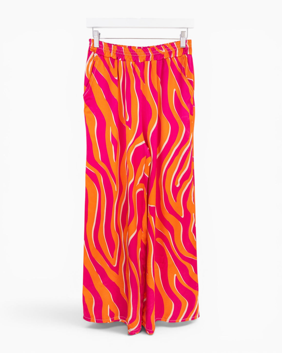 Leichte Zebra Hose pink orange