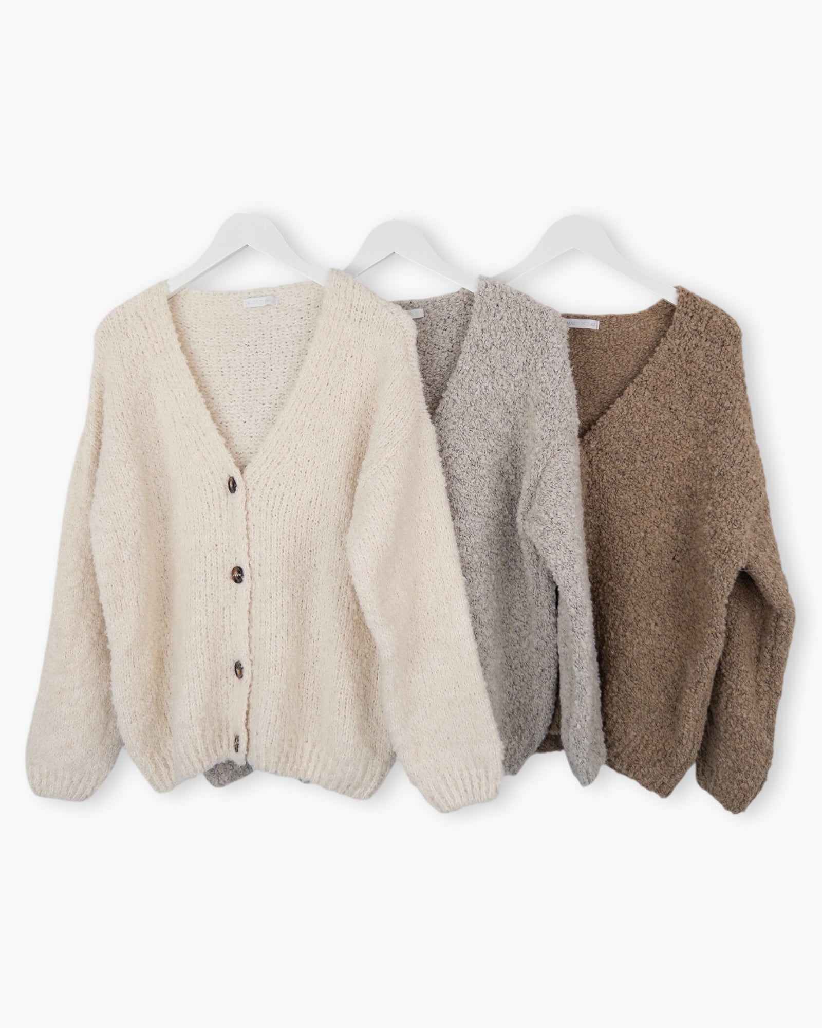 Strickjacke Maja taupe