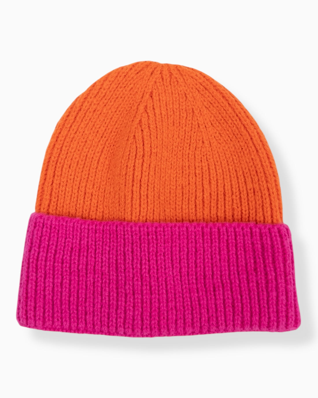 Strickmütze Leona orange pink