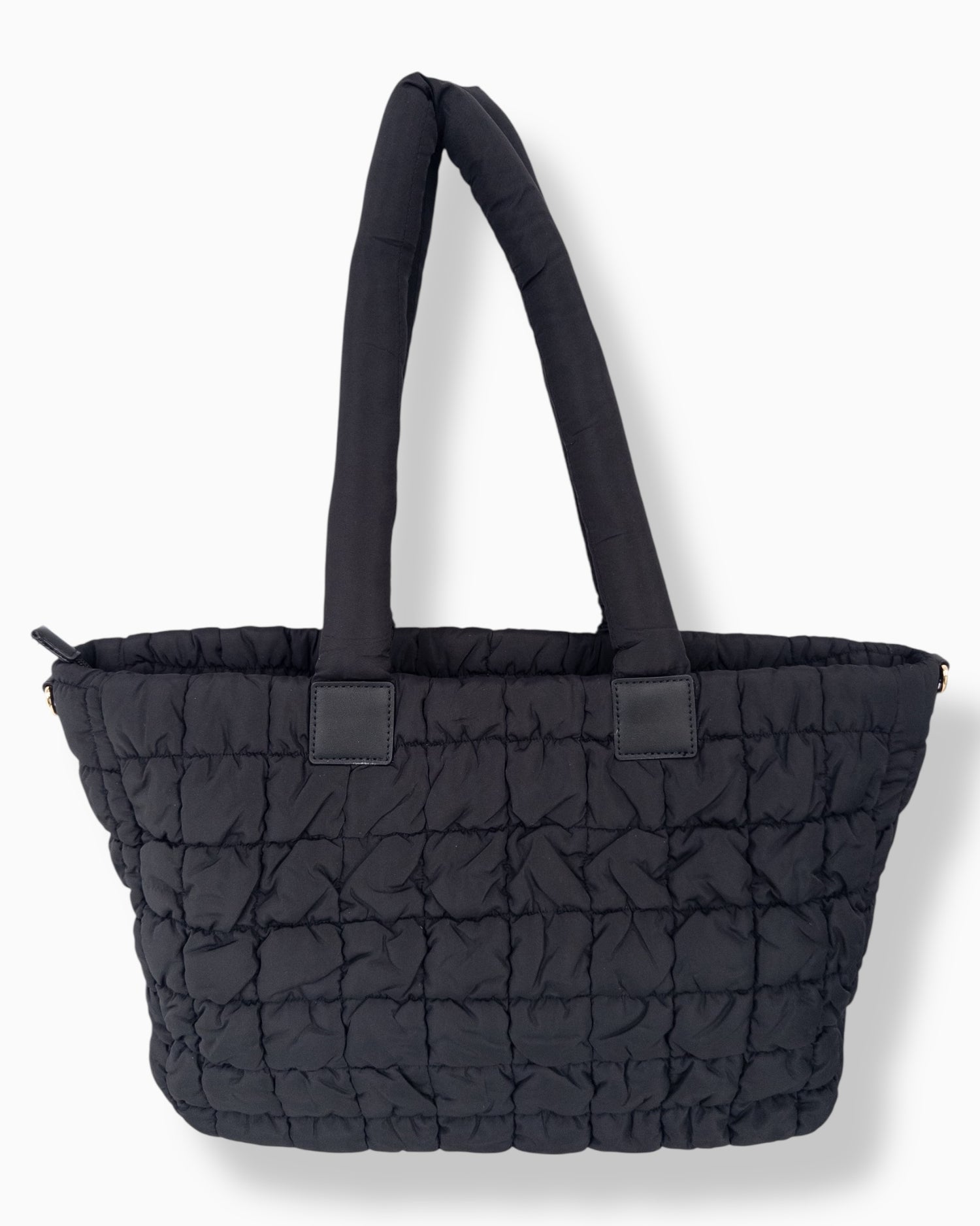 Gesteppter Shopper schwarz