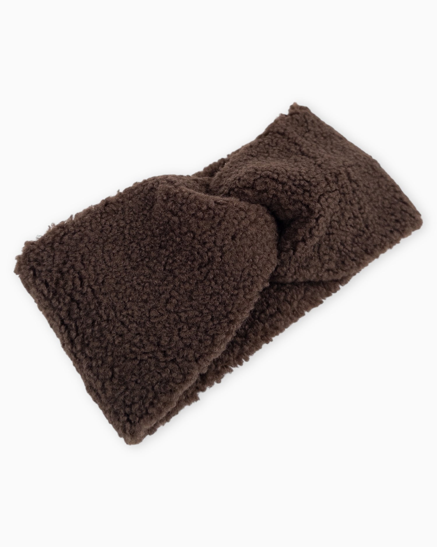 Teddy Stirnband dunkelbraun