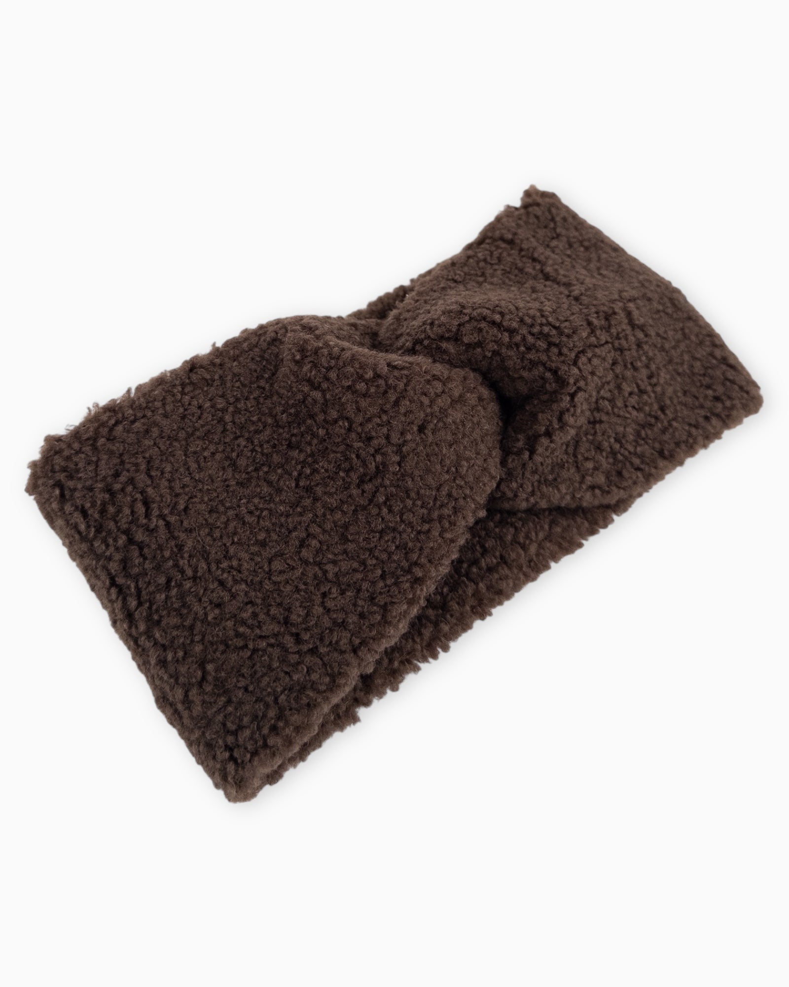 Teddy Stirnband dunkelbraun