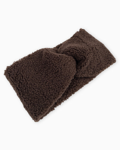 Teddy Stirnband dunkelbraun