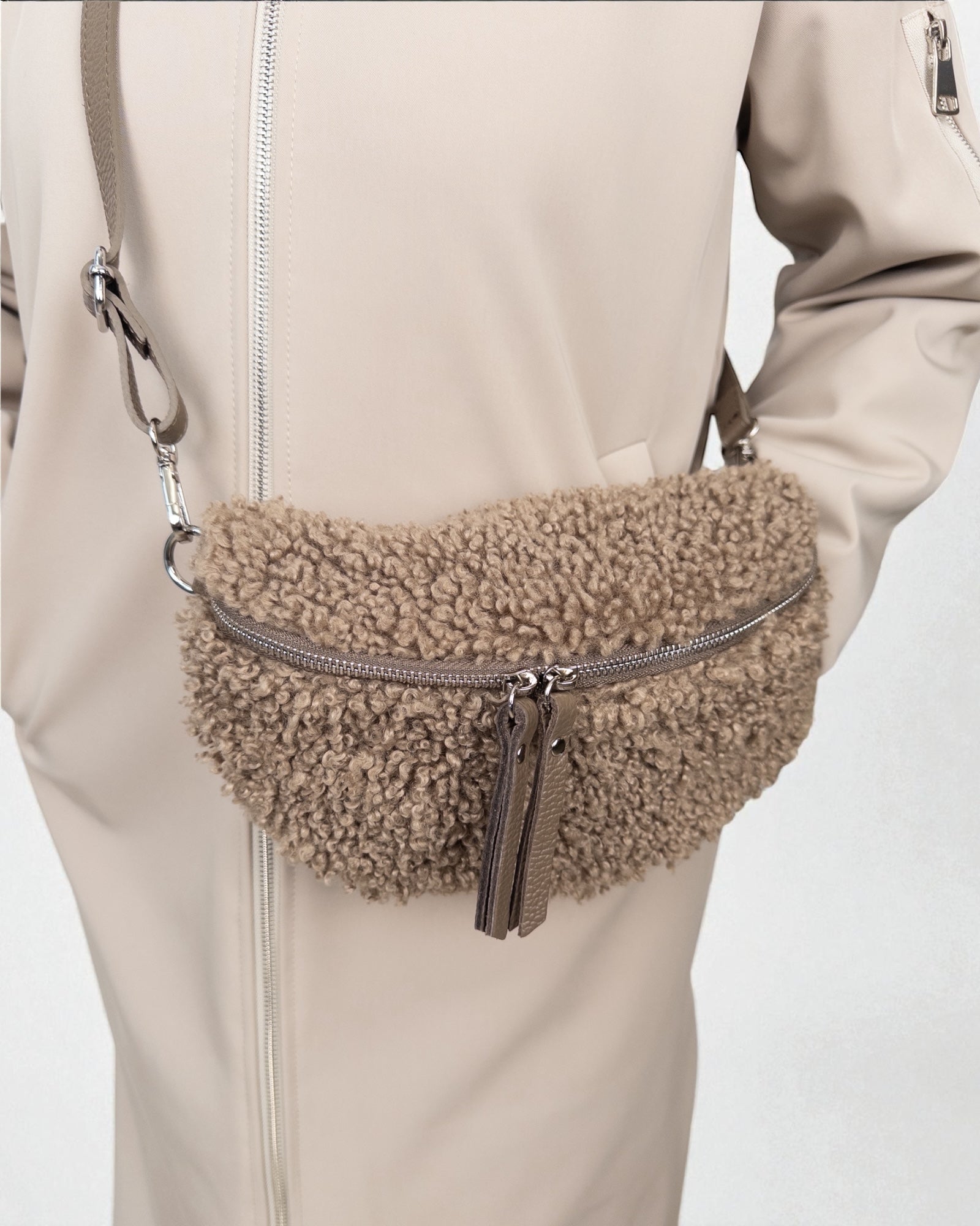 Teddy Umhängetasche taupe