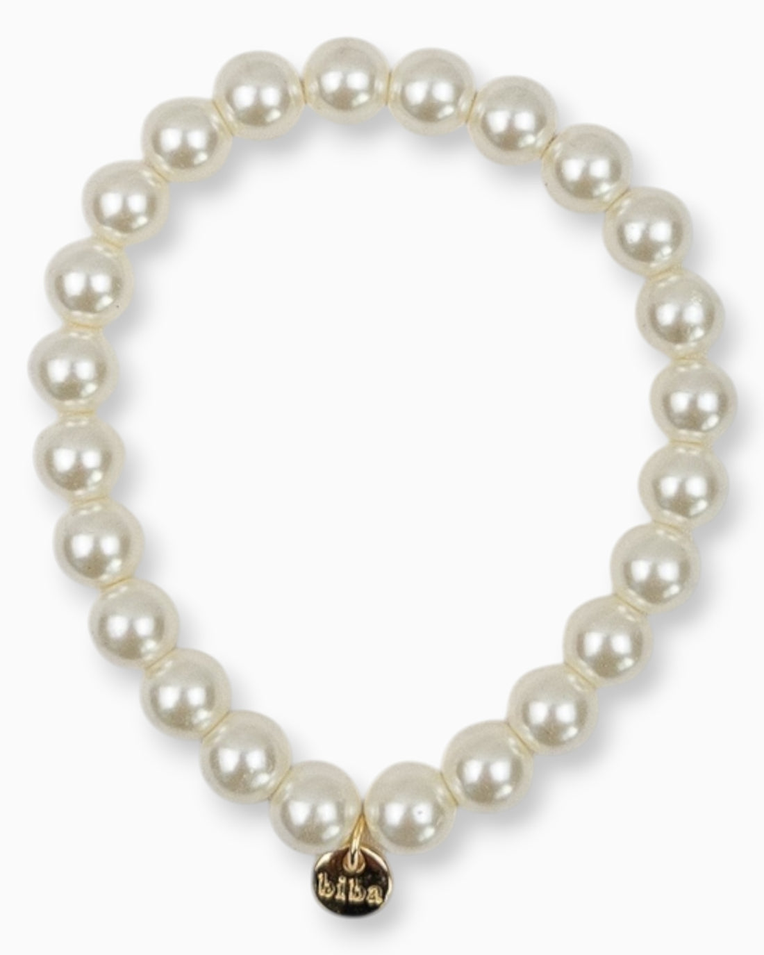 Perlenarmband creme