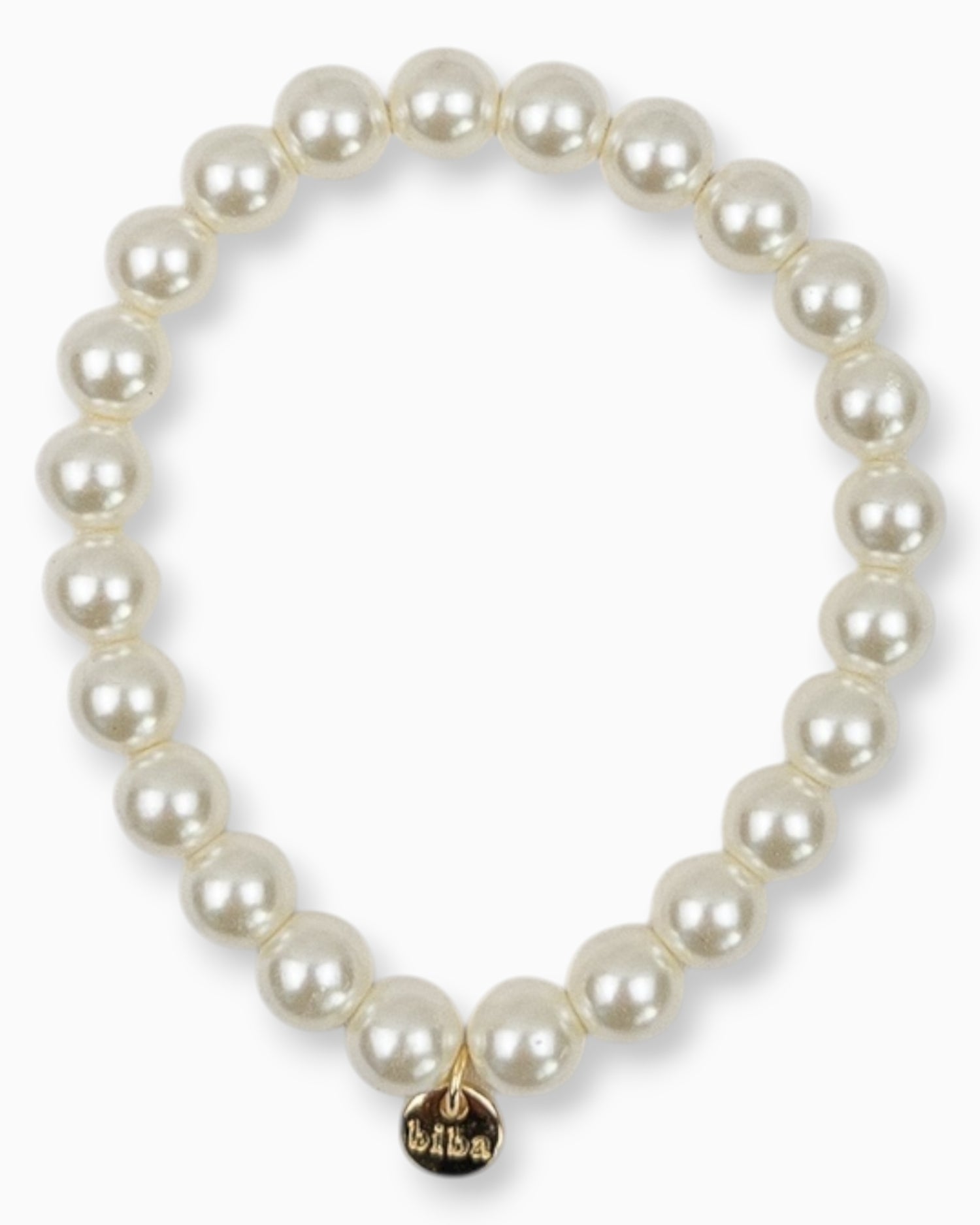 Perlenarmband creme