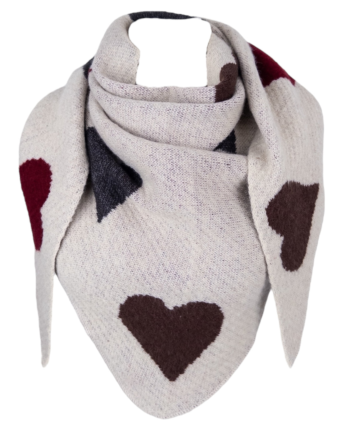 Herz Dreieckstuch sand