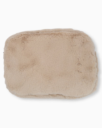 Flauschige Umhängetasche creme