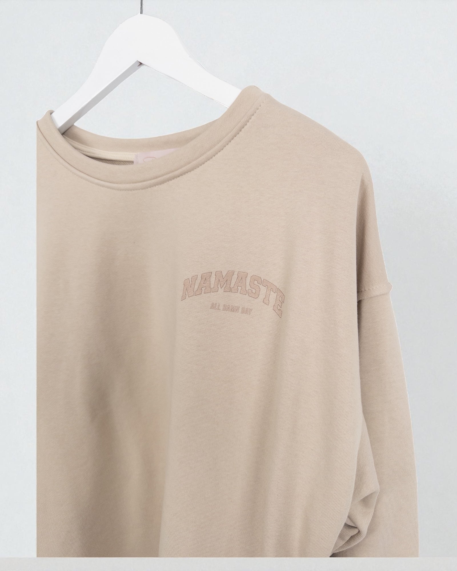Leo Sweatshirt Namaste beige