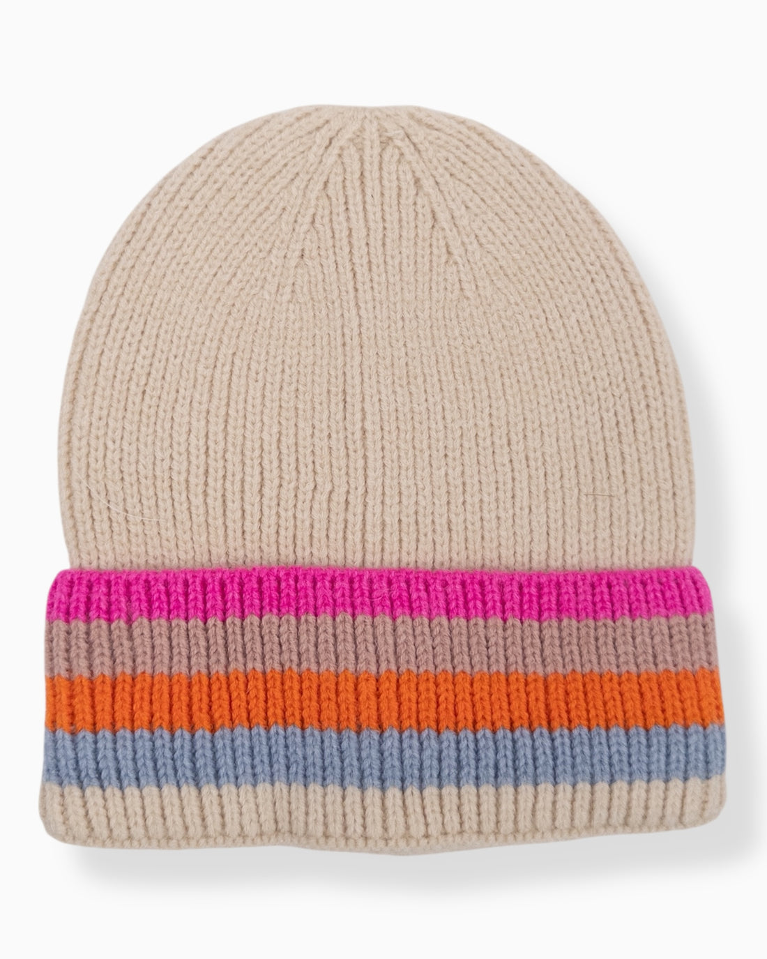 Strickmütze Rainbow creme