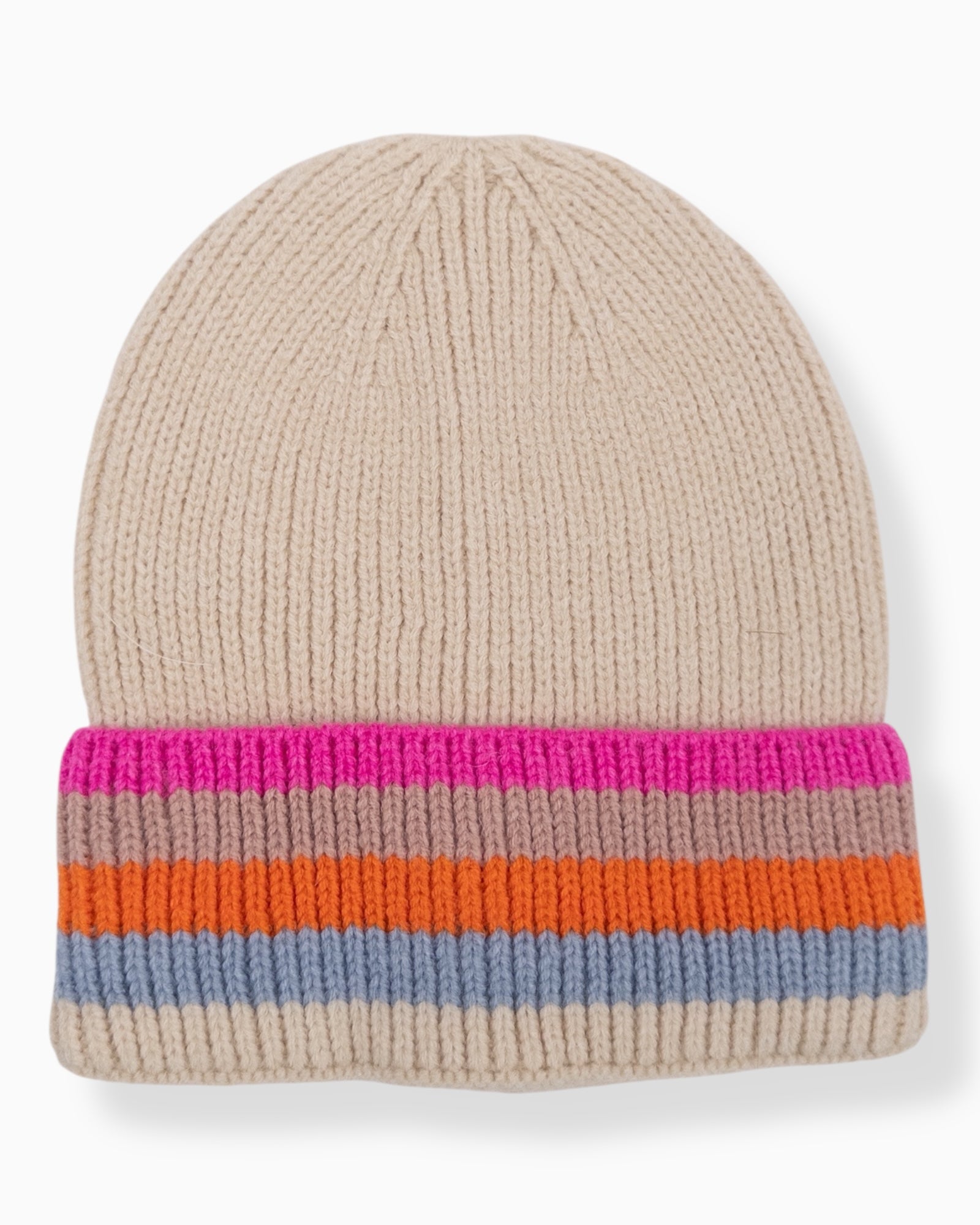 Strickmütze Rainbow creme