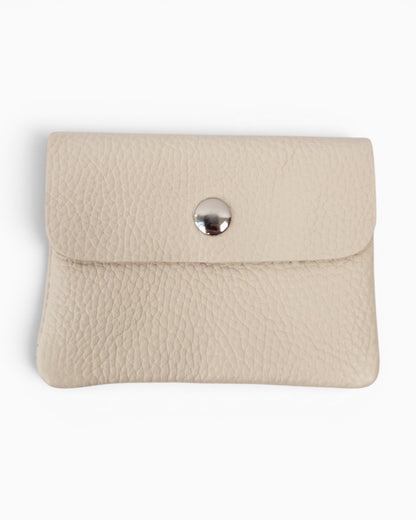 Geldbörse Leder klein creme