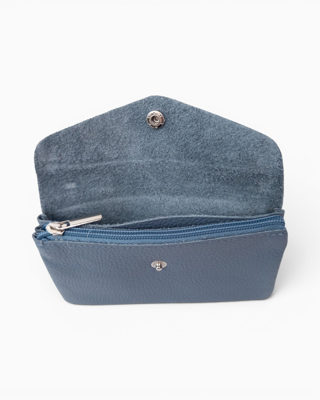 Geldbörse Leder rauchblau