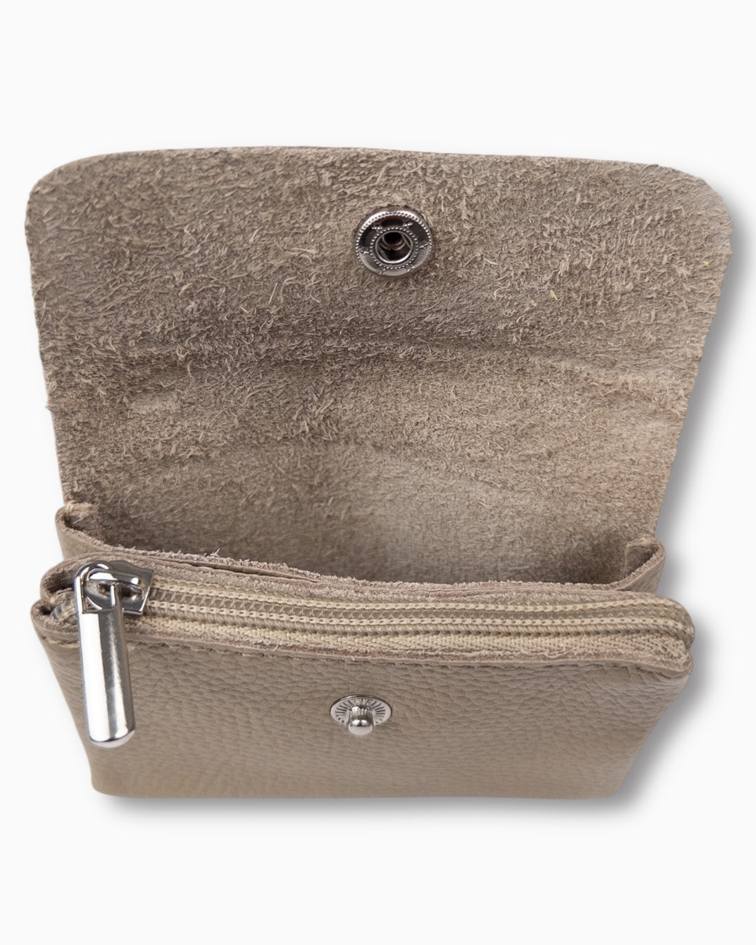 Geldbörse Leder klein beige