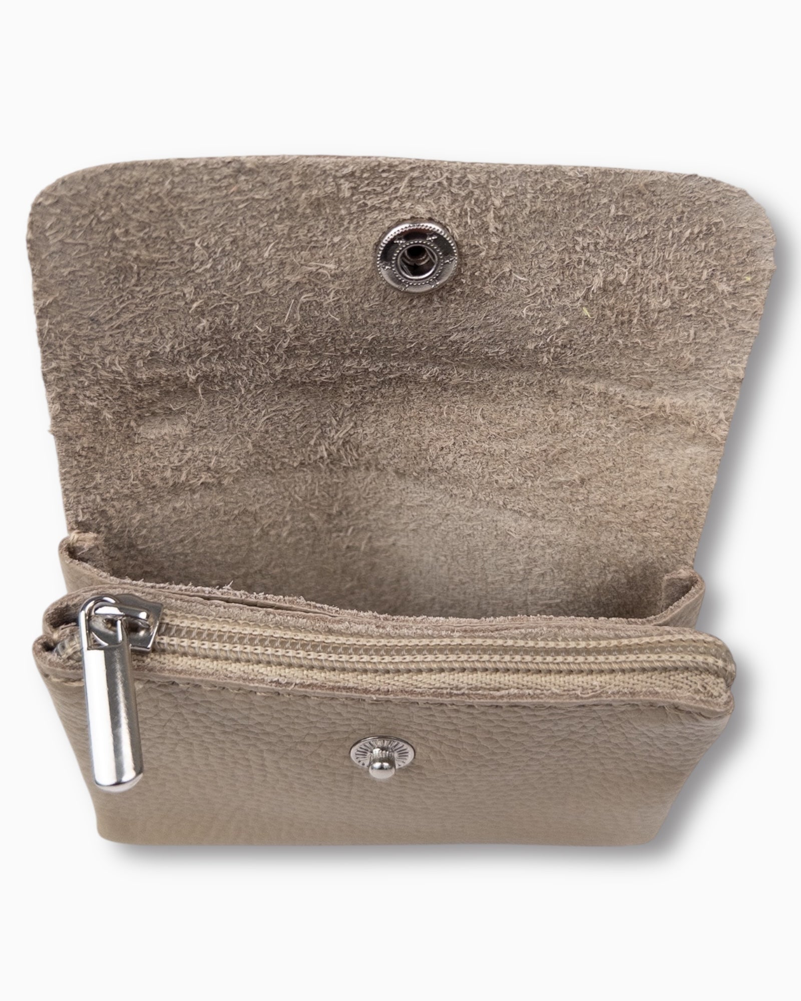 Geldbörse Leder klein beige