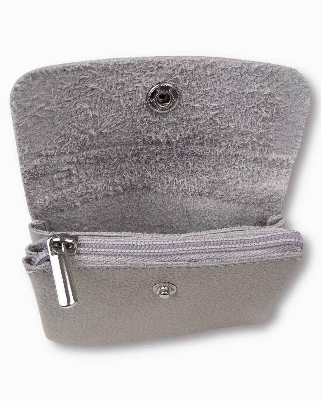 Geldbörse Leder klein taupe
