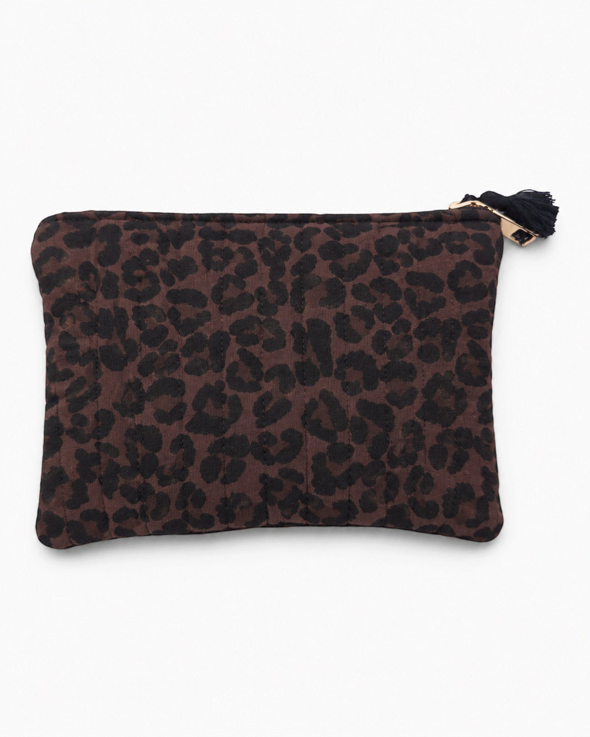 Kosmetiktasche Leo flach dunkelbraun