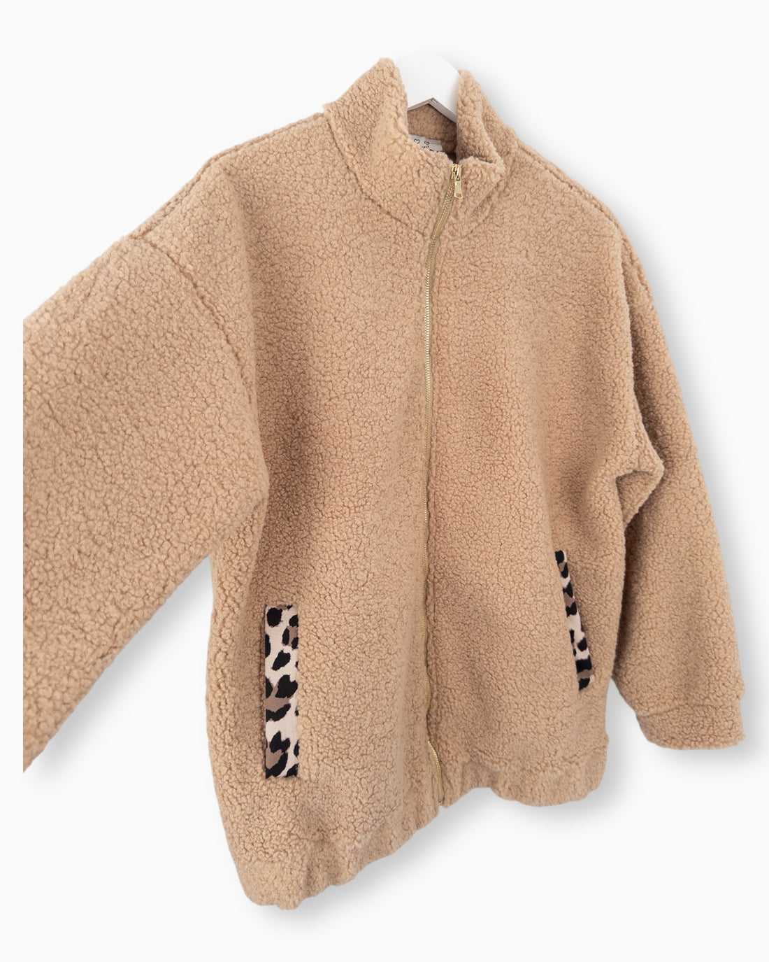 Teddy Jacke beige
