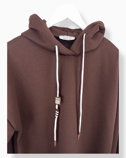 Hoodie Smile braun