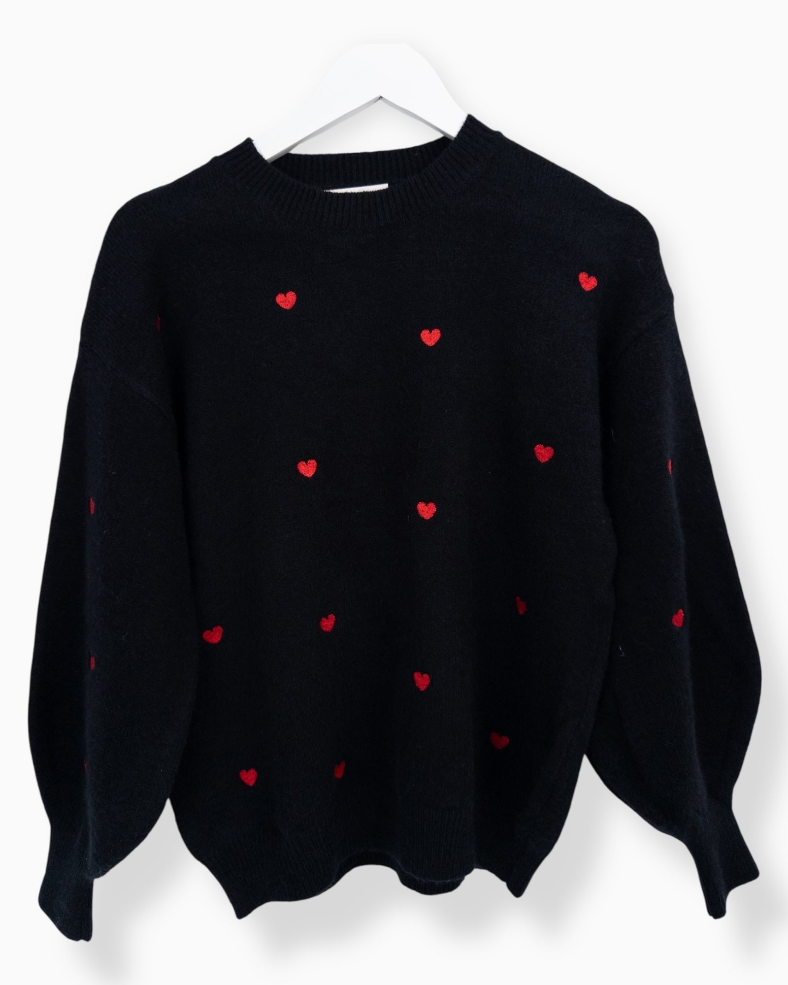 Pullover Herz schwarz