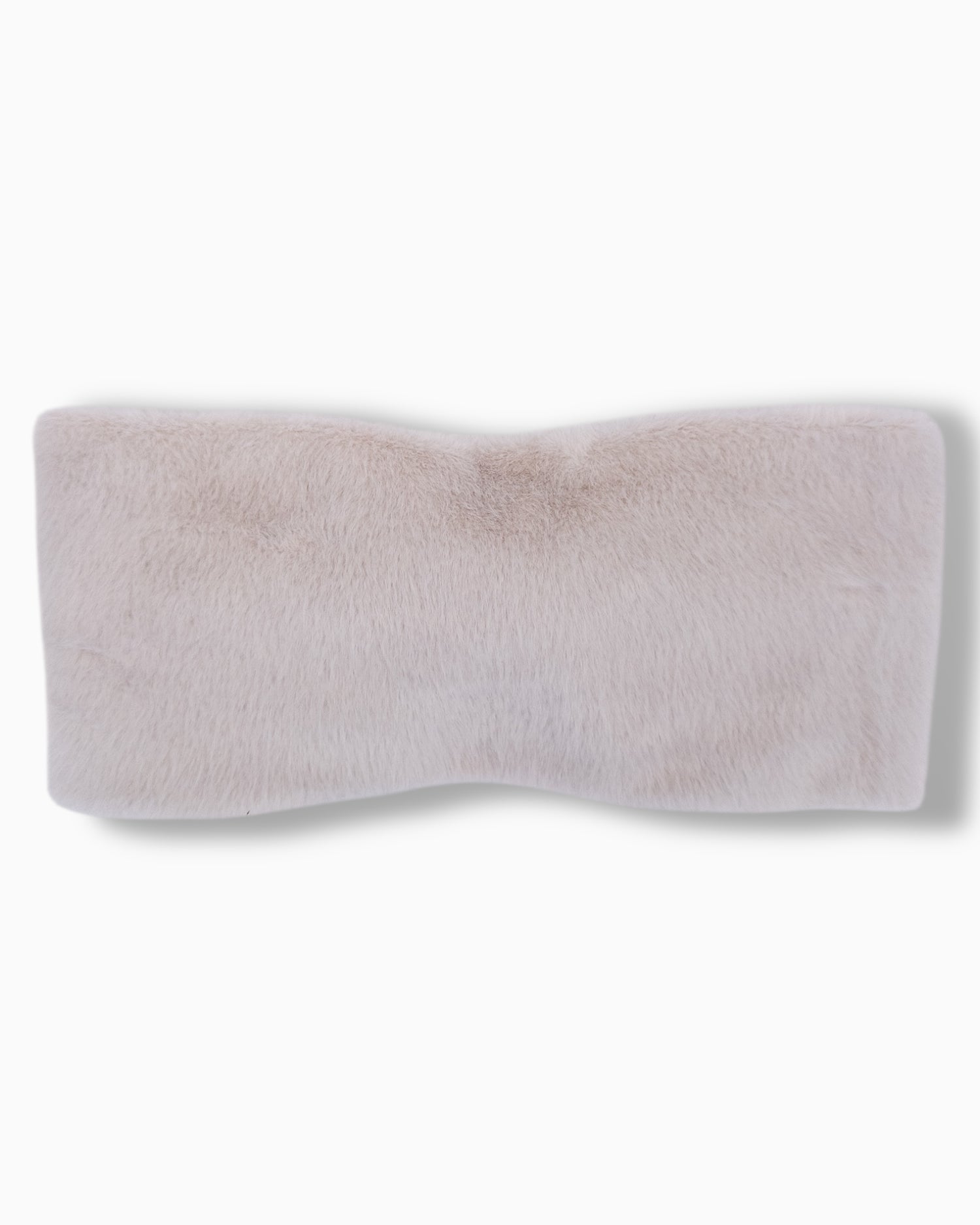 Stirnband Plüsch creme