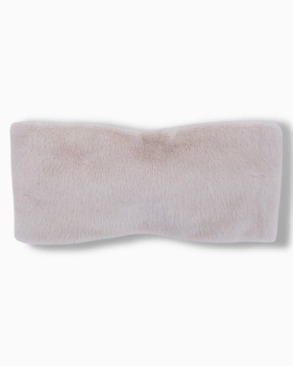Stirnband Plüsch creme