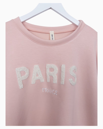 Sweatshirt Paris rose