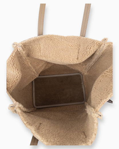 Teddy Handtasche braun beige