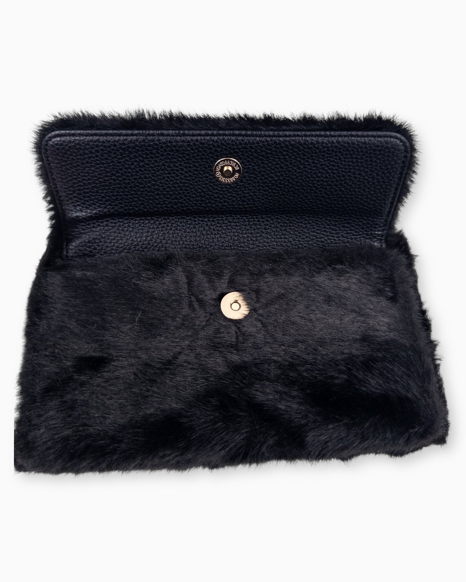 Handytasche Plüsch schwarz