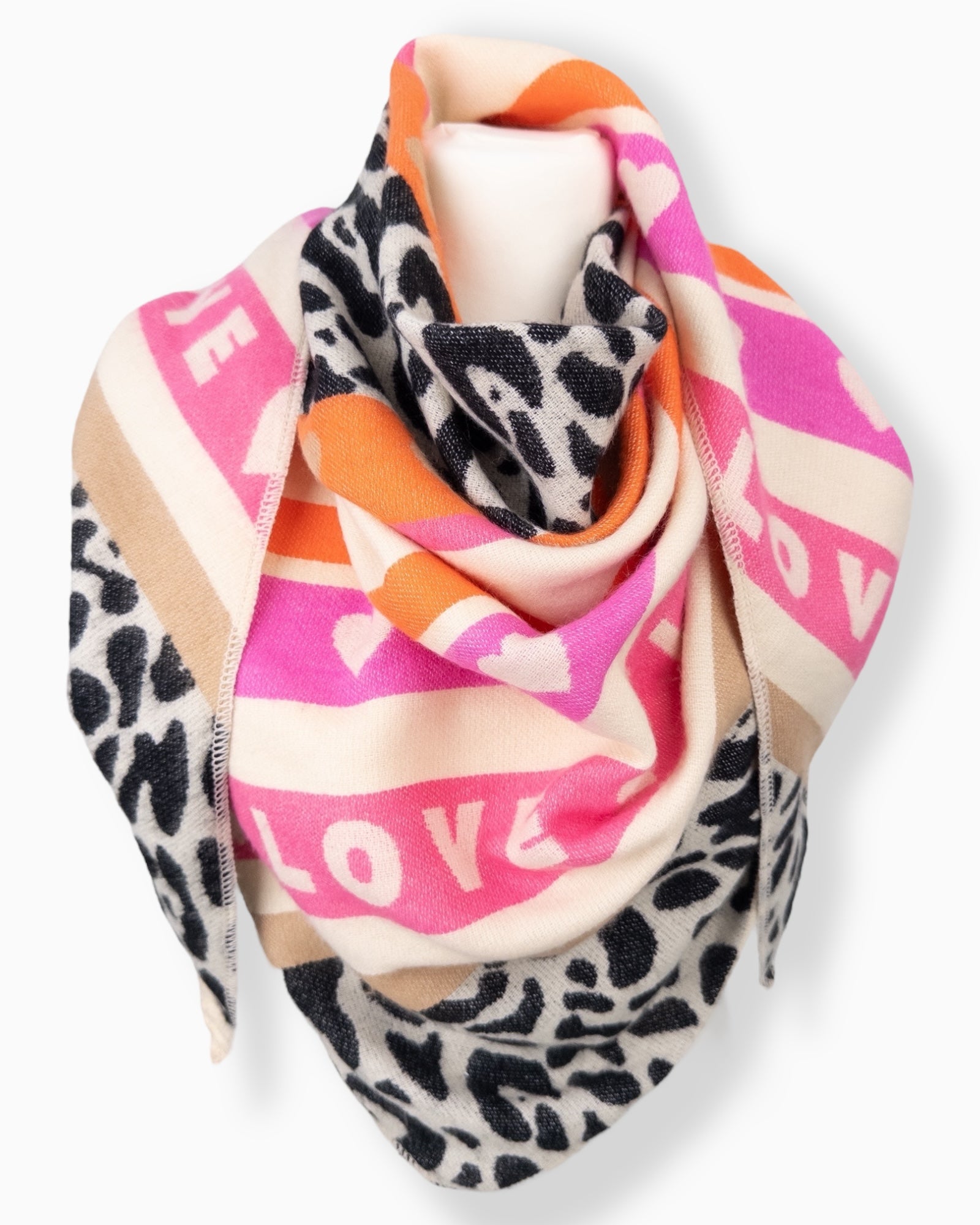 Dreieckstuch Love schwarz