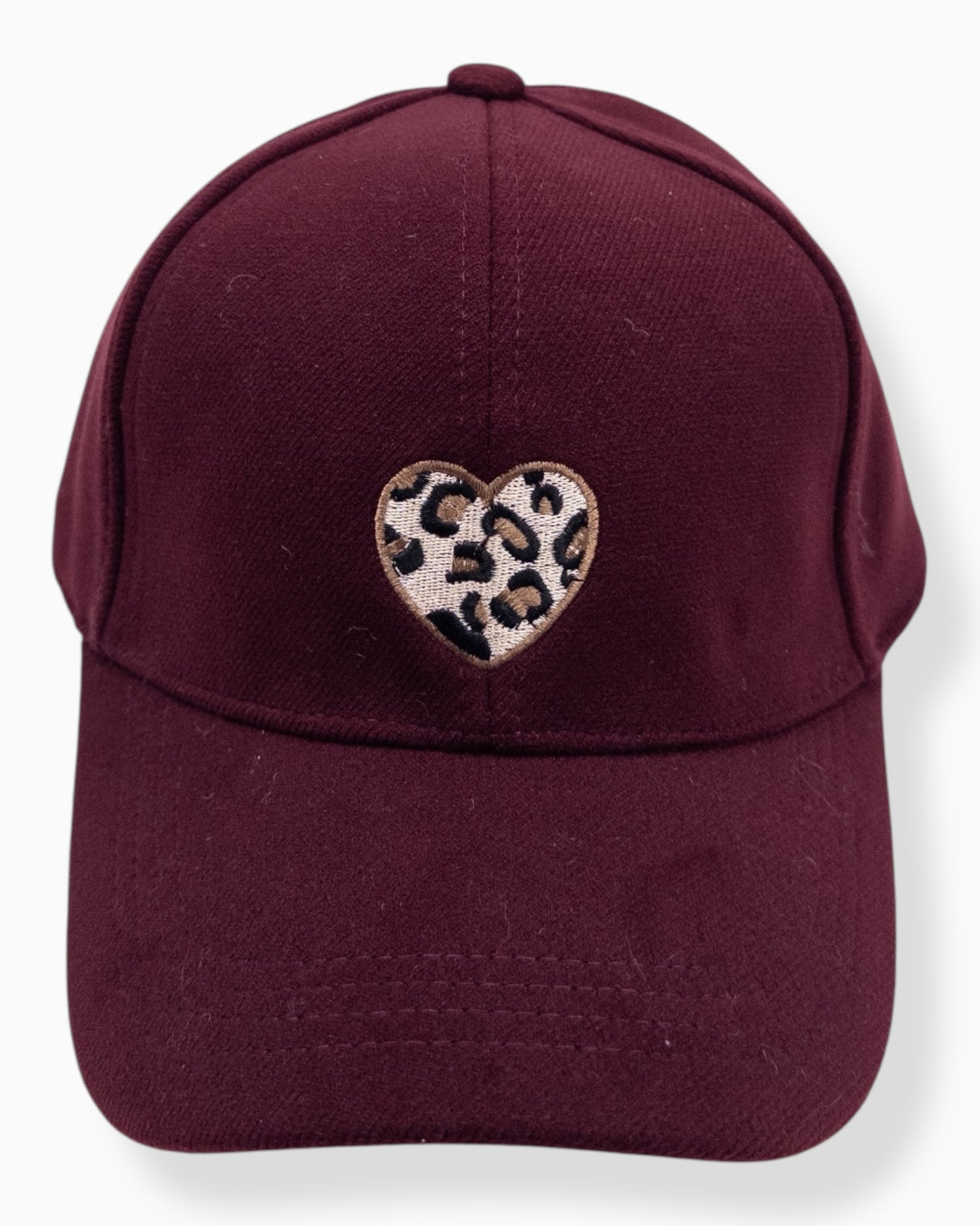 Leo Cap Herz burgund