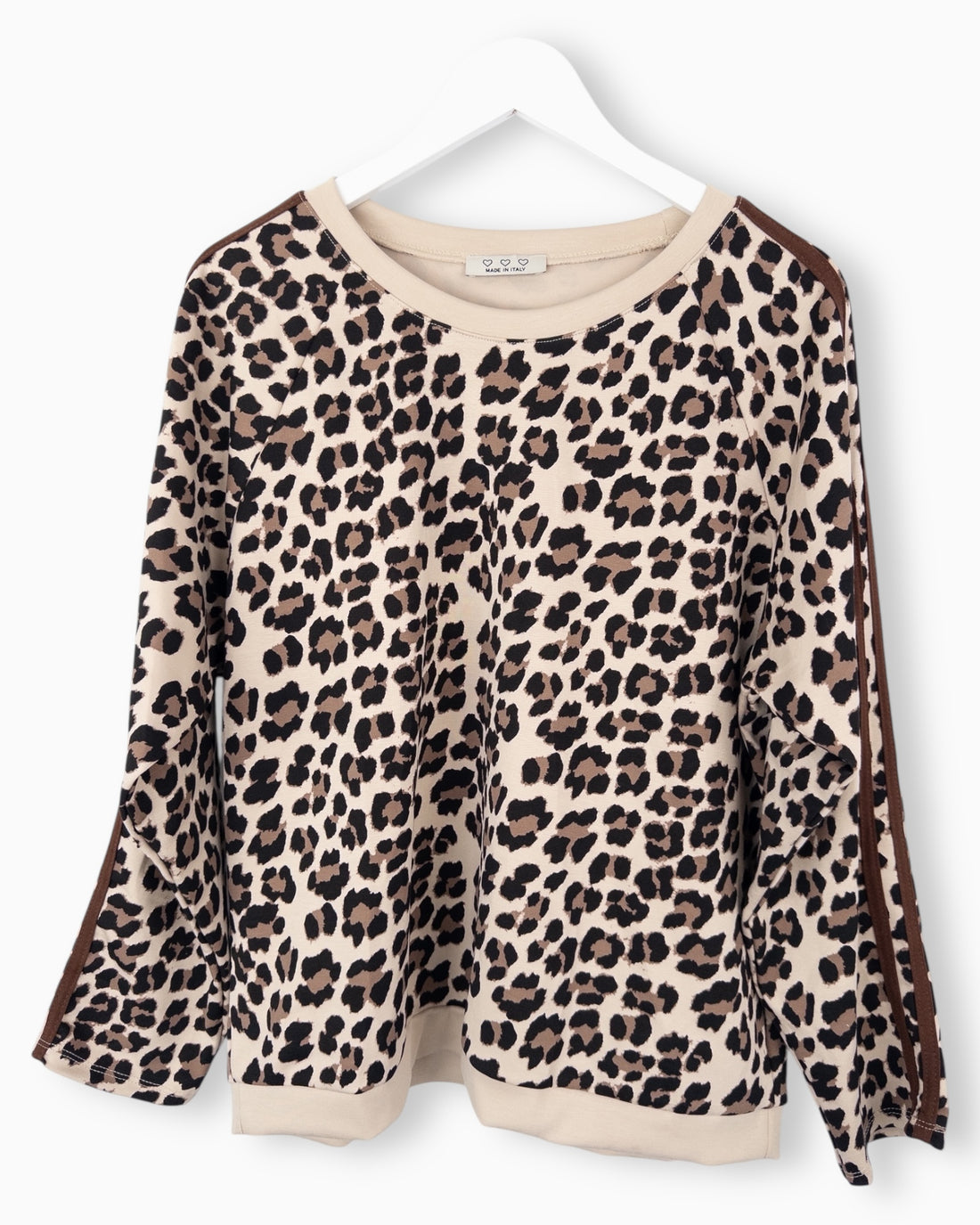 Oversize Leo Sweatshirt beige braun