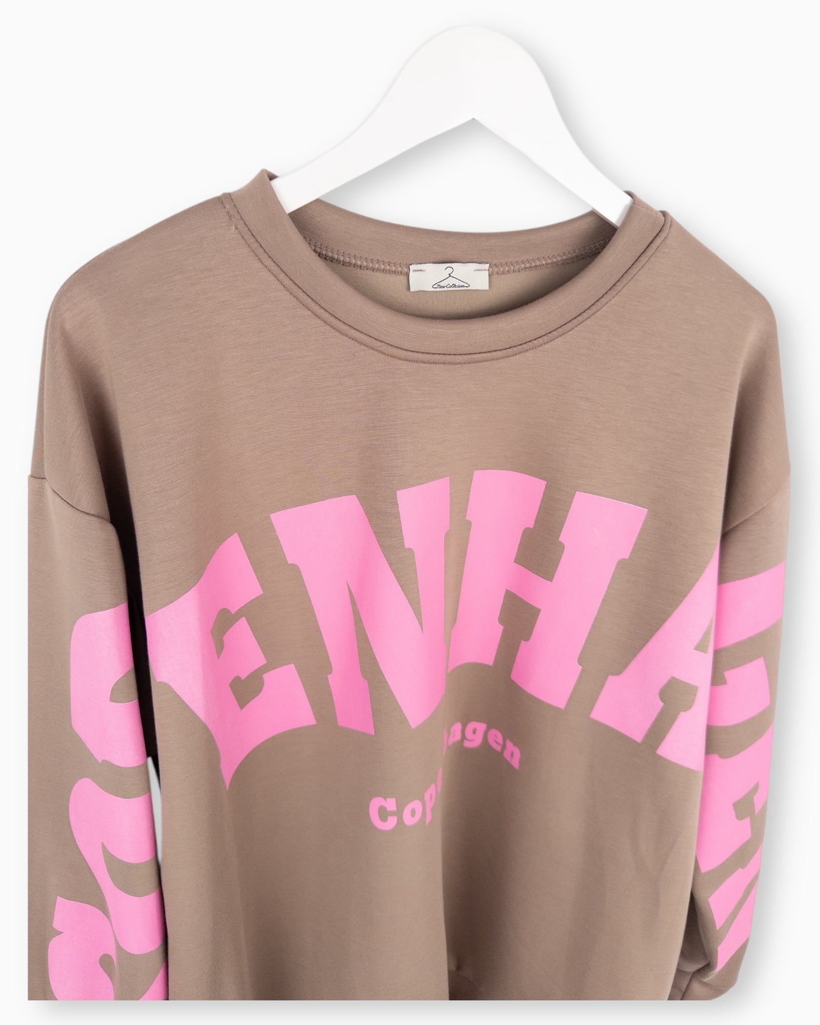 Oversize Sweatshirt Copenhagen hellbraun