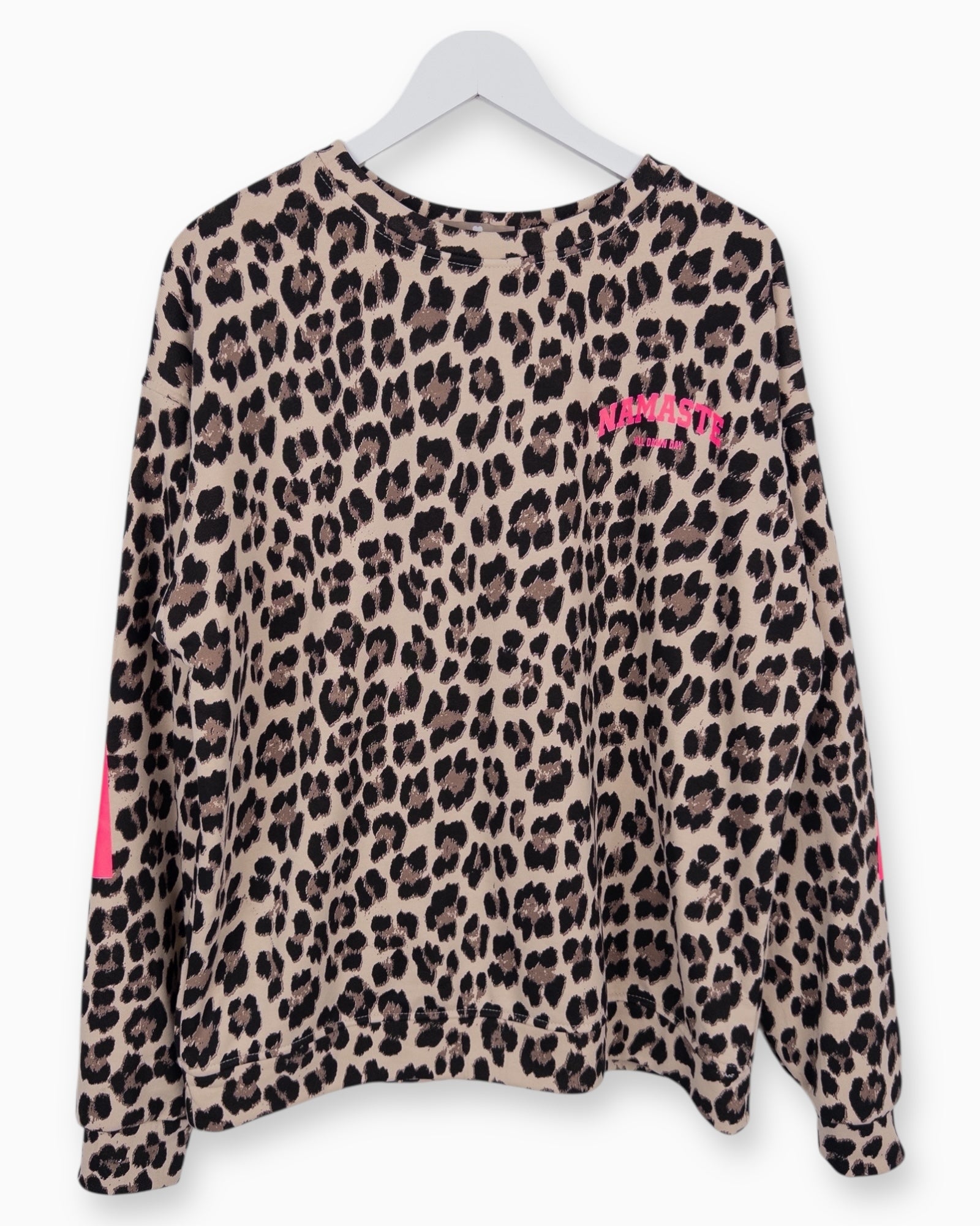 Oversize Leo Sweatshirt Namaste beige pink