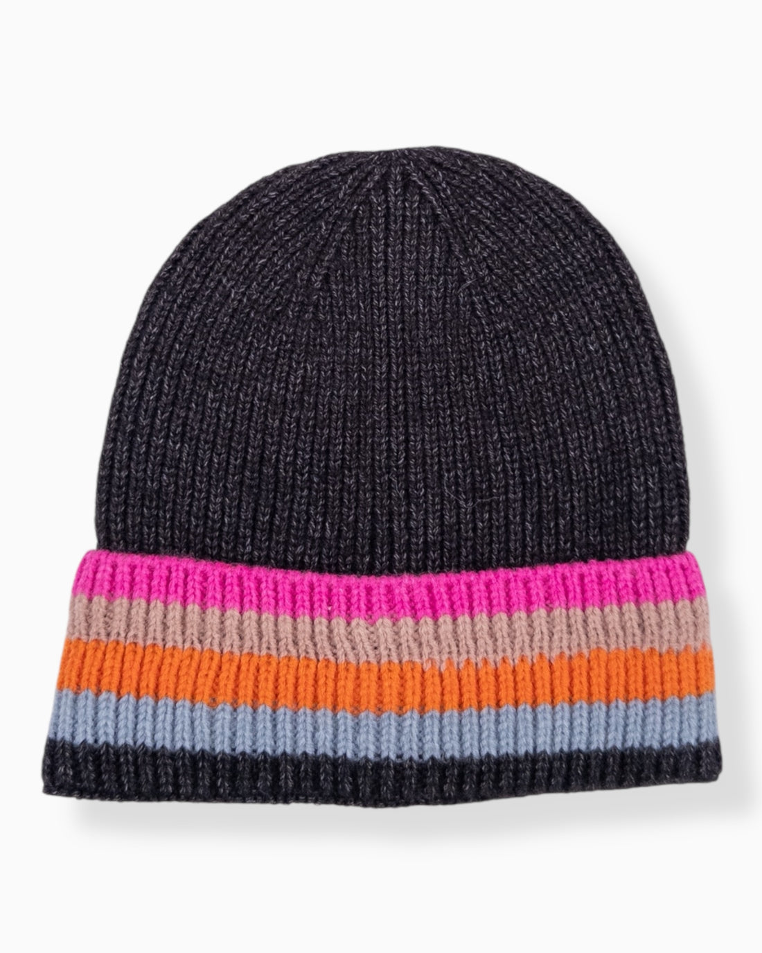 Strickmütze Rainbow schwarz