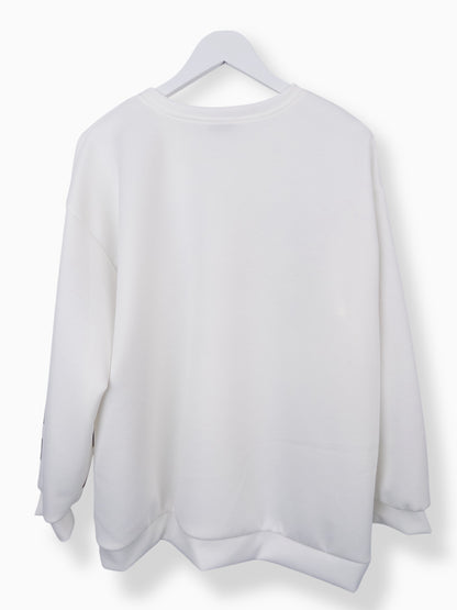 Oversize Sweatshirt Copenhagen weiß