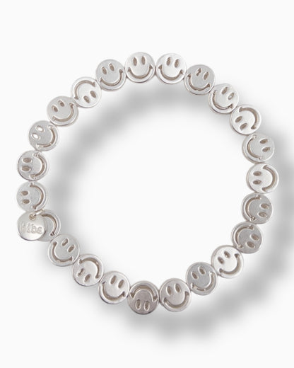 Armband Smiley silber