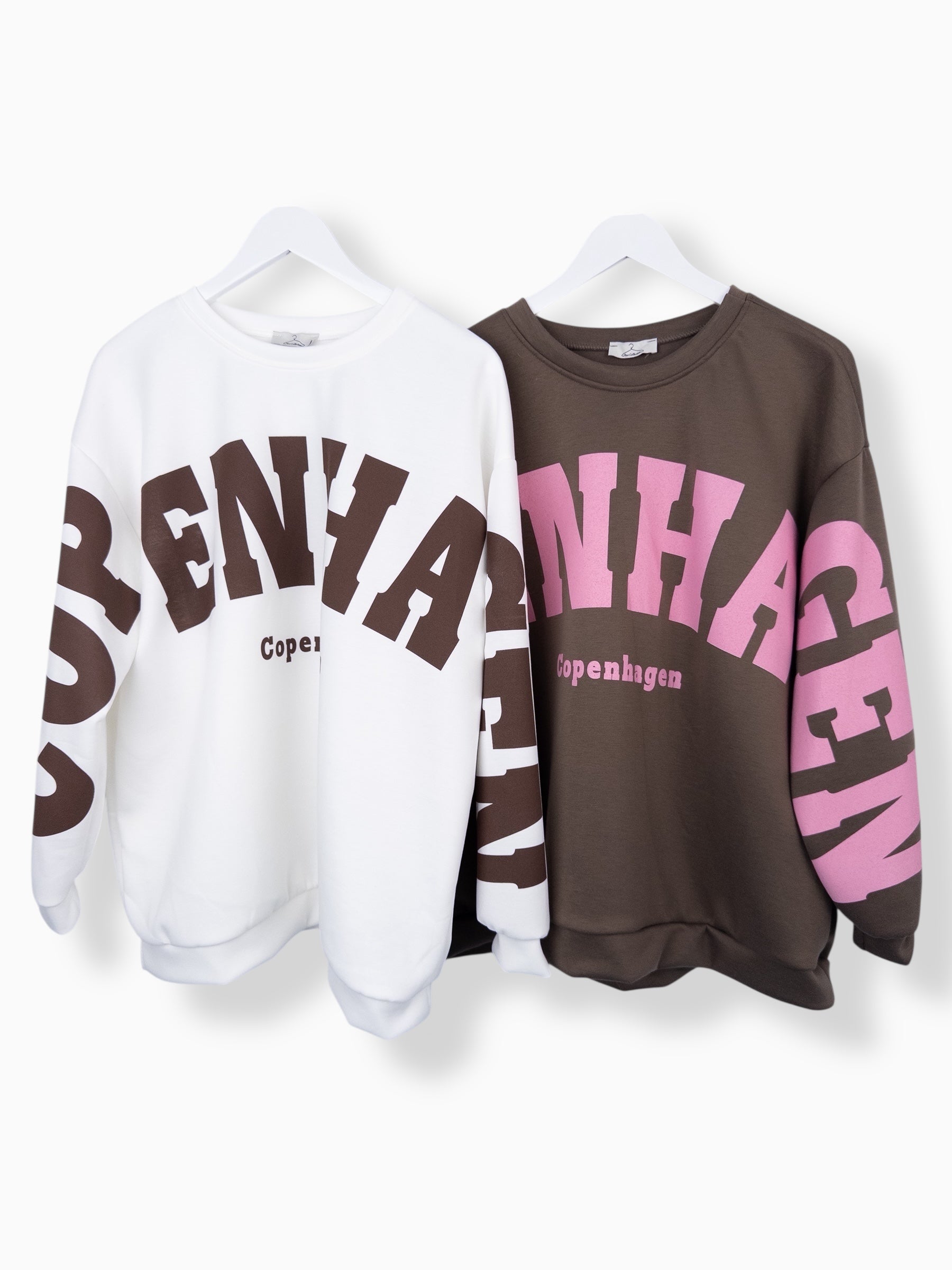 Oversize Sweatshirt Copenhagen weiß